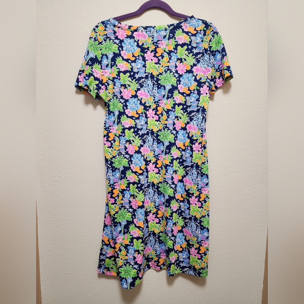 Lilly Pulitzer+ DisneyNavy Floral Shift Dress MEDIUM